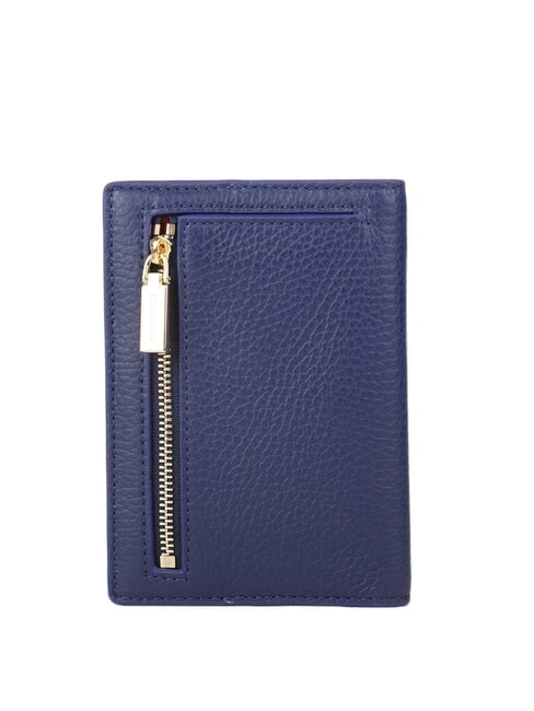 METALLIC SOFT Porta passaporto in pelle martellata royal blue - Accessori Viaggio