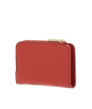COCCINELLE METALLIC SOFT Leather card holder grenadine red - Portafogli Donna - 3