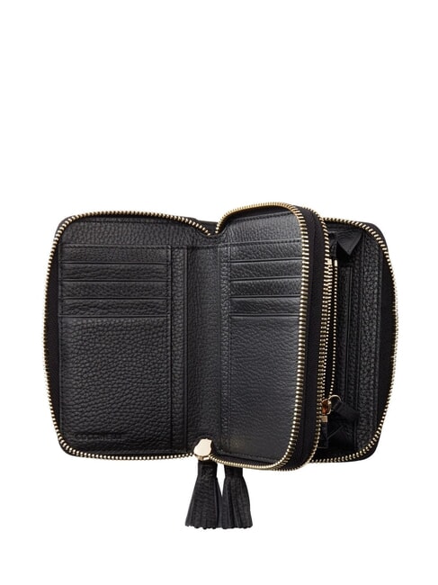 TASSEL Portafoglio Zip Around Nero - Portafogli Donna