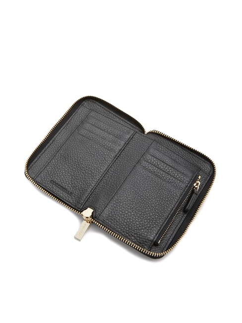 METALLIC SOFT  Portafoglio medio in pelle Nero - Portafogli Donna