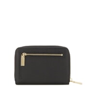 COCCINELLE METALLIC SOFT Portafoglio piccolo in pelle martellata Nero - Portafogli Donna - 3