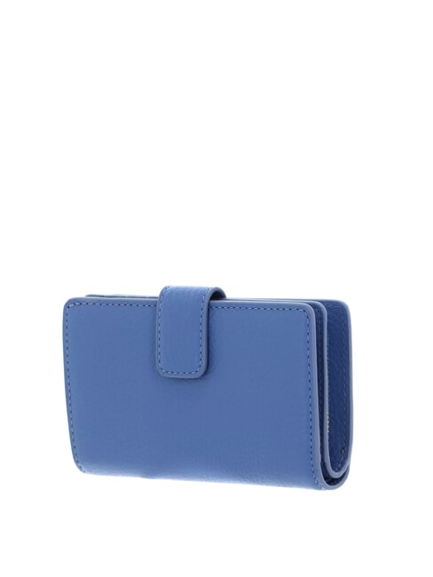 METALLIC SOFT Portafoglio in pelle martellata azul - Portafogli Donna