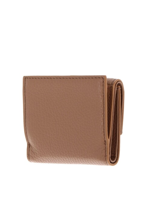 METALLIC SOFT Portafoglio in pelle martellata skin - Portafogli Donna