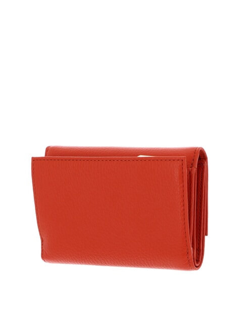 METALLIC SOFT Portafoglio bifold pelle martellata gazpacho - Portafogli Donna