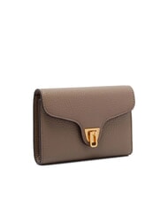 COCCINELLE BEAT SOFT Portafoglio medio pelle martellata warm taupe - Portafogli Donna - 3