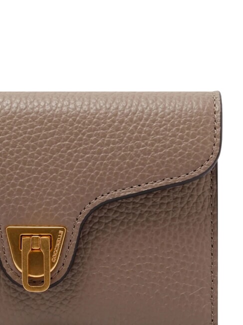 BEAT SOFT Portafoglio medio pelle martellata warm taupe - Portafogli Donna