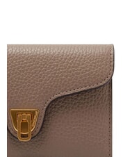 COCCINELLE BEAT SOFT Portafoglio medio pelle martellata warm taupe - Portafogli Donna - 4