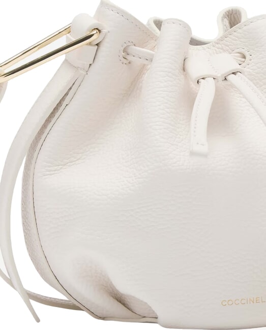 MALORY  Mini Secchiello in pelle blanco - Borse Donna
