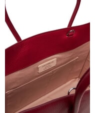 COCCINELLE MYRTHA MAXI LOG Borsa shopping in pelle martellata sangria - Borse Donna - 5