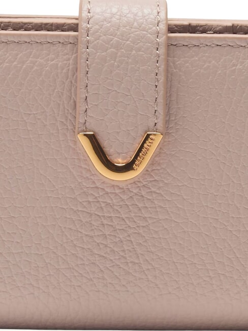 DEW Portafoglio medio in pelle martellata rosette - Portafogli Donna