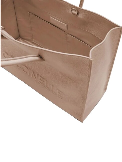 MYRTHA MAXI LOG Borsa shopping in pelle martellata rosette - Borse Donna