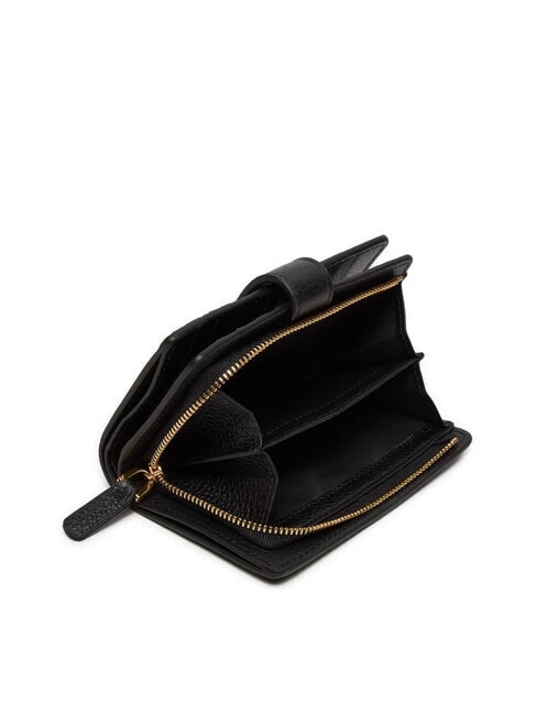 DEW Portafoglio medio in pelle martellata Nero - Portafogli Donna