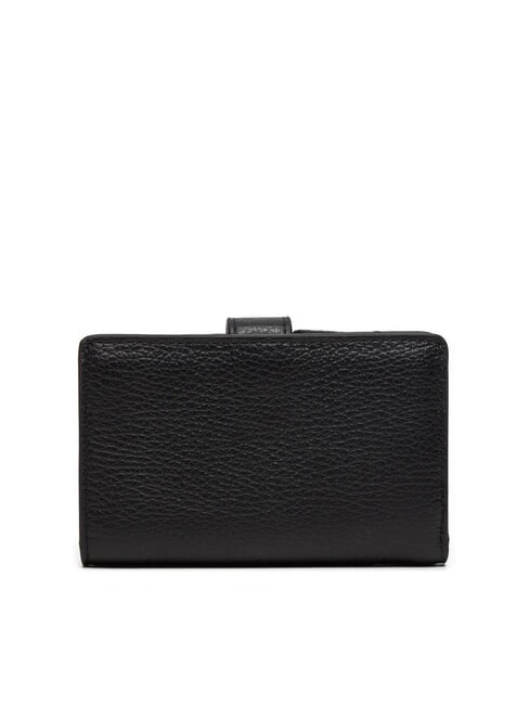 DEW Portafoglio medio in pelle martellata Nero - Portafogli Donna