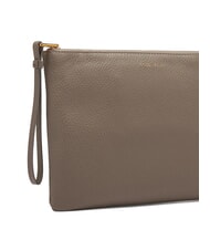 COCCINELLE ALIAS Pochette in pelle con polsierina warm taupe - Borse Donna - 3