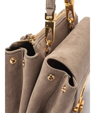 COCCINELLE ARLETTIS SUEDE DROPLET Borsa mini in pelle con tracolla warm taupe - Borse Donna - 3