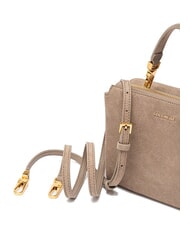 COCCINELLE ARLETTIS SUEDE DROPLET Borsa mini in pelle con tracolla warm taupe - Borse Donna - 4