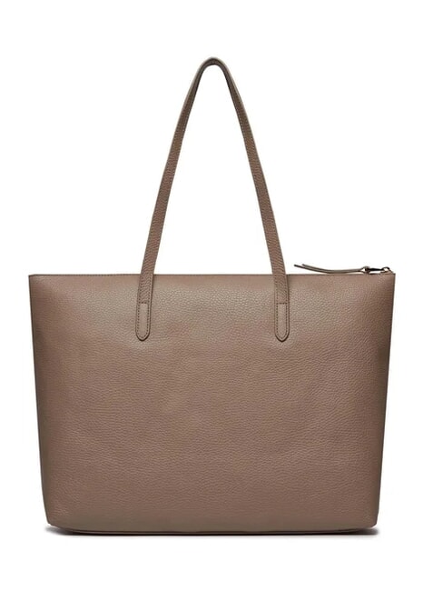 GLEEN Shopping Bag in pelle warm taupe - Borse Donna