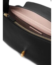 COCCINELLE HIMMA Borsa a tracolla in pelle martellata Nero - Borse Donna - 6