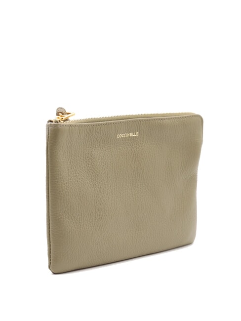 ALIAS Pochette in pelle martellata laurel green - Borse Donna