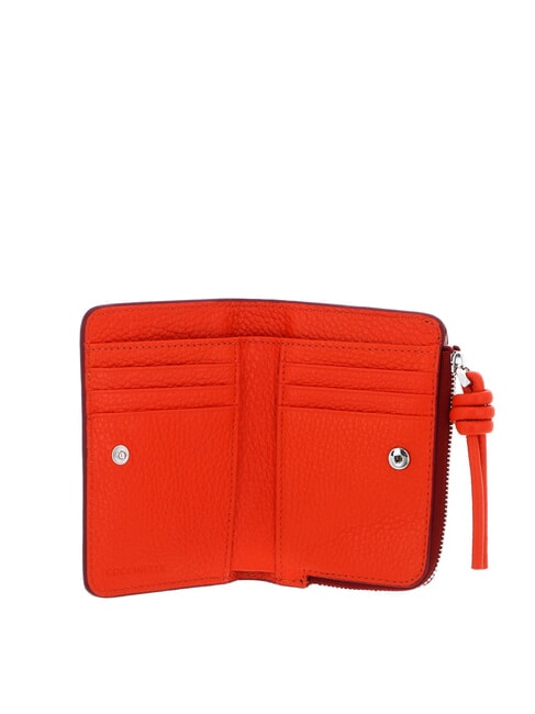 MYRTHA MAXI LOG Portafoglio medio zip around in pelle grass gr/mos gr - Portafogli Donna