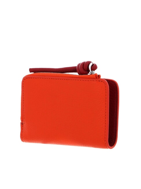 MYRTHA MAXI LOG Portafoglio medio zip around in pelle gazpacho/sangri - Portafogli Donna