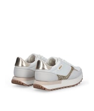 LIUJO EVELYN 915 Sneakers running inserti glitter white/light gold - Scarpe Donna - 5