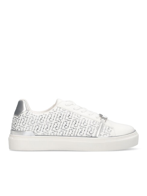 KIKI 01 Sneakers logo strass all over white - Scarpe Donna