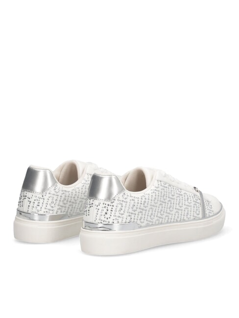 KIKI 01 Sneakers logo strass all over white - Scarpe Donna