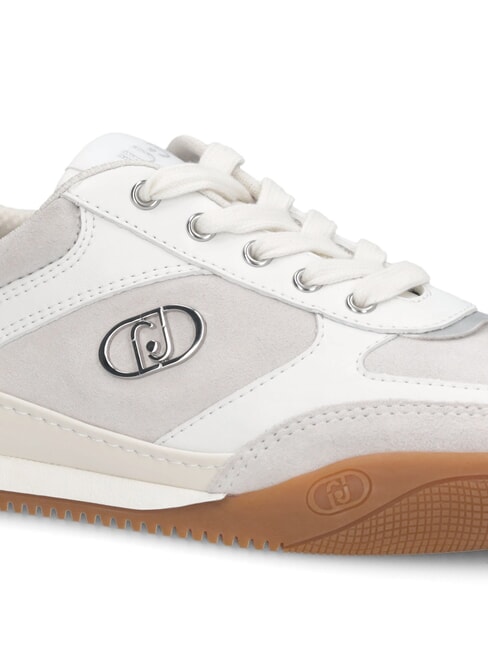 LEWIS 01 Sneakers logo metallo white - Scarpe Donna