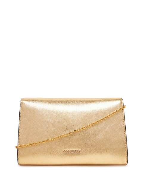 MAGIE 2NITE SMOOTH Pochette in pelle metallizzata golden - Borse Donna