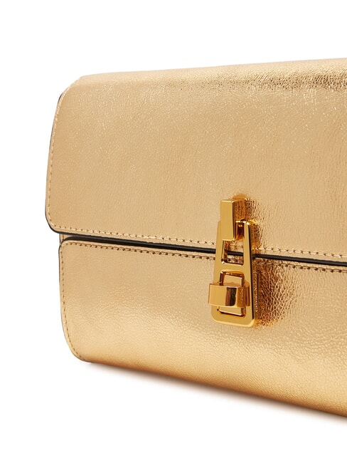 MAGIE 2NITE SMOOTH Pochette in pelle metallizzata golden - Borse Donna