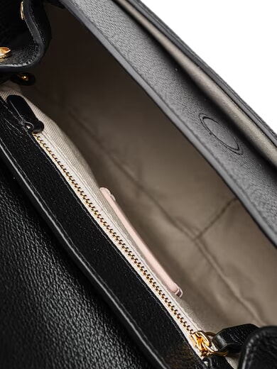 CARMY CANVAS Borsa a tracolla in pelle e canvas natural/noir - Borse Donna