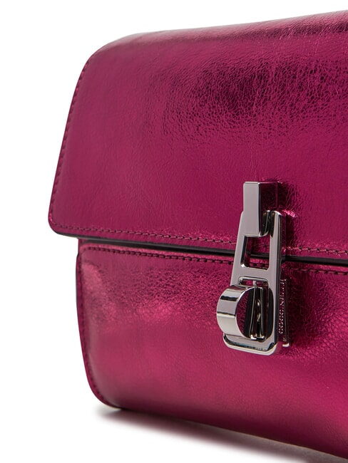 MAGIE 2NITE SMOOTH Pochette in pelle metallizzata sangria - Borse Donna