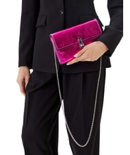 COCCINELLE MAGIE 2NITE SMOOTH Pochette in pelle metallizzata sangria - Borse Donna - 5