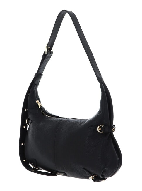 ABIGAIL Borsa a spalla in pelle martellata Nero - Borse Donna