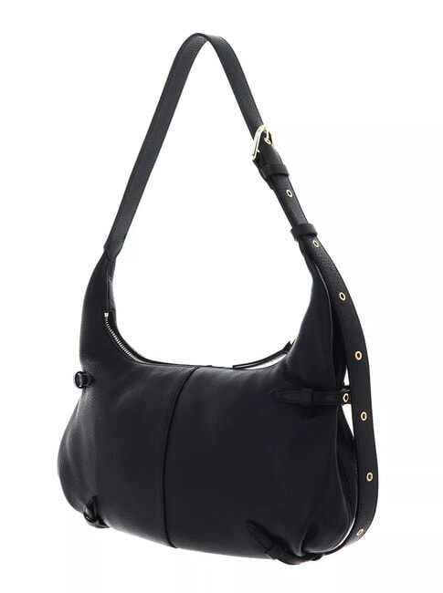 ABIGAIL Borsa a spalla in pelle martellata Nero - Borse Donna