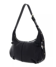 COCCINELLE ABIGAIL Borsa a spalla in pelle martellata Nero - Borse Donna - 3