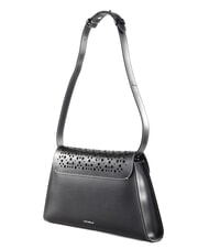 COCCINELLE DEW COW PERFORED Borsa a spalla in pelle Nero - Borse Donna - 3