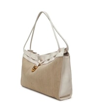 COCCINELLE ISABELA CANVAS Borsa hobo in tela e pelle - Borse Donna
