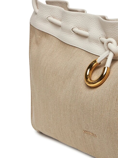ISABELA CANVAS Borsa hobo in tela e pelle natural/blanco - Borse Donna