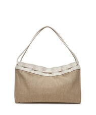 COCCINELLE ISABELA CANVAS Borsa hobo in tela e pelle natural/blanco - Borse Donna - 4