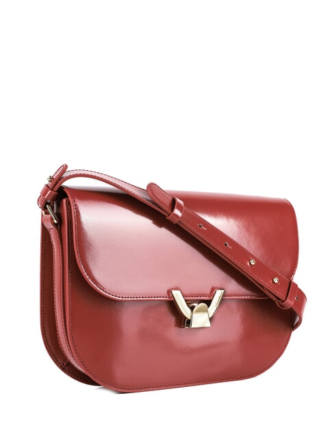 DEW SHINY CALF Borsa a tracolla in pelle spazzolata brandy - Borse Donna