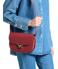 COCCINELLE DEW SHINY CALF Borsa a tracolla in pelle spazzolata brandy - Borse Donna - 4