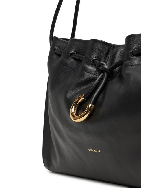 ISABELA Borsa a spalla morbida in pelle Nero - Borse Donna