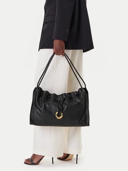 ISABELA Borsa a spalla morbida in pelle Nero - Borse Donna