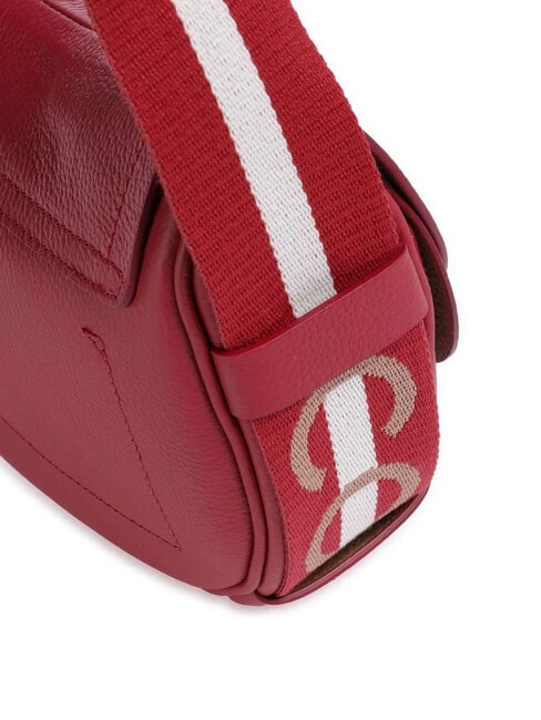 RAQUEL S Borsa piccola in pelle martellata con tracolla logata aliegr/noir - Borse Donna