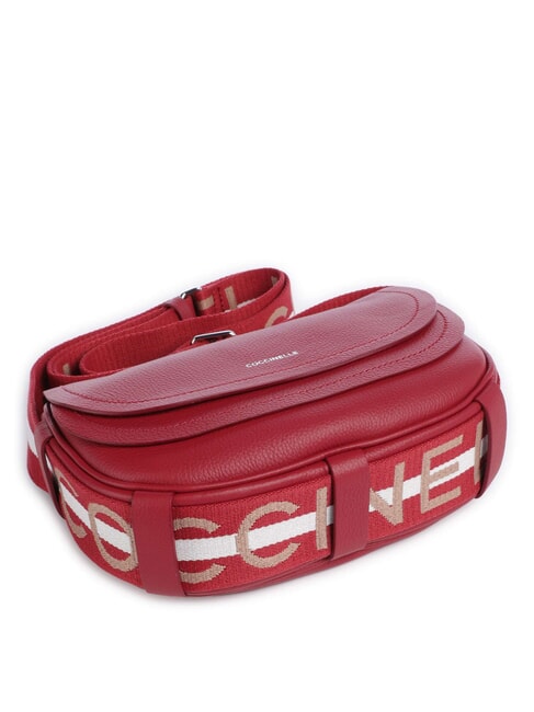 RAQUEL S Borsa piccola in pelle martellata con tracolla logata aliegr/noir - Borse Donna