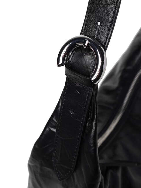 FERNANDA WRINK Borsa sacca in pelle Nero - Borse Donna