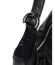 COCCINELLE FERNANDA WRINK Borsa sacca in pelle Nero - Borse Donna - 3