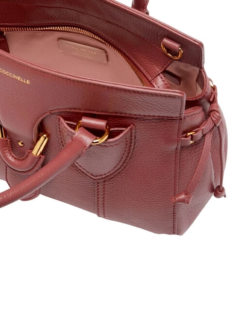 YORK Borsa a mano in pelle con tracolla brandy - Borse Donna